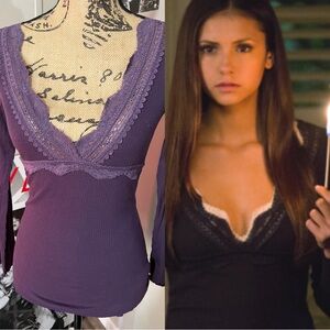 ASO Elena Gilbert Ralph Lauren Denim & Supply Drop Needle Top Alt